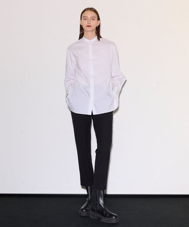 JOSEPH ポプリンシャツ×ニットベスト Black