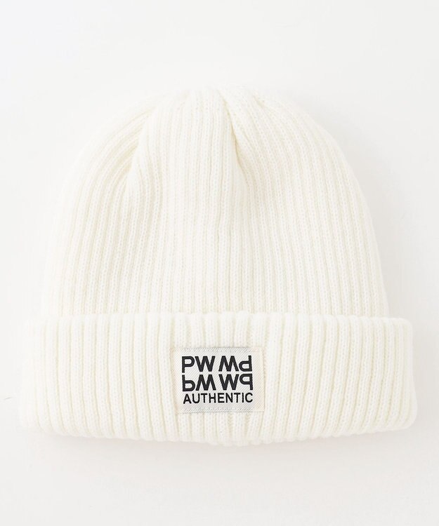 PW CIRCULUS 【手洗い可能】【UNISEX】POPカラー ニットキャップ ホワイト系