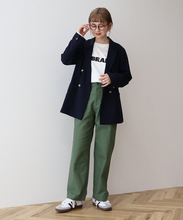 AMERICAN HOLIC イージーケアテーラードジャケット Navy