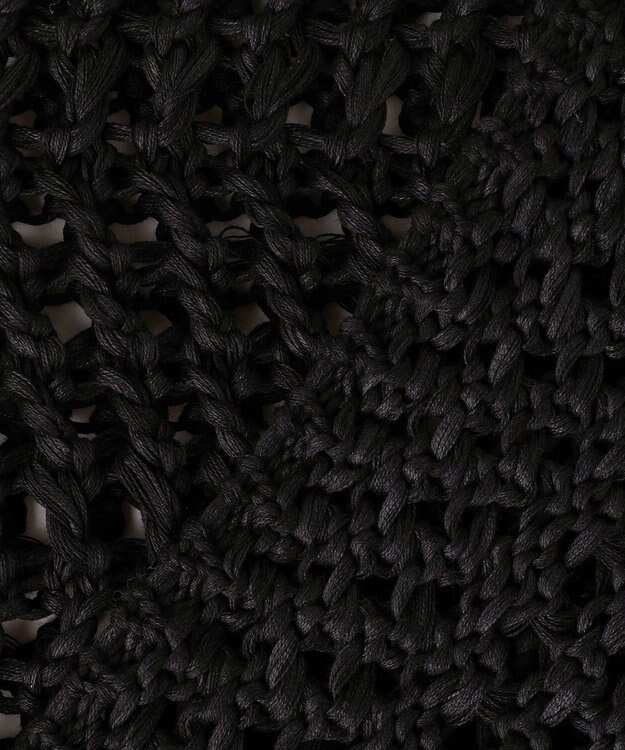 BEIGE， UVITE / コットンメッシュクロップドニット Black