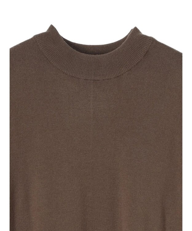 Green Parks もちやわ　ハイゲージニットワンピース Brown