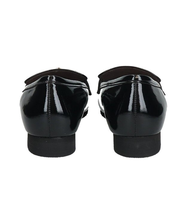 Bridget Birkin ＜抗菌消臭＞【Bridget Birkin】スクエアトゥビットローファー ブラックエナメル