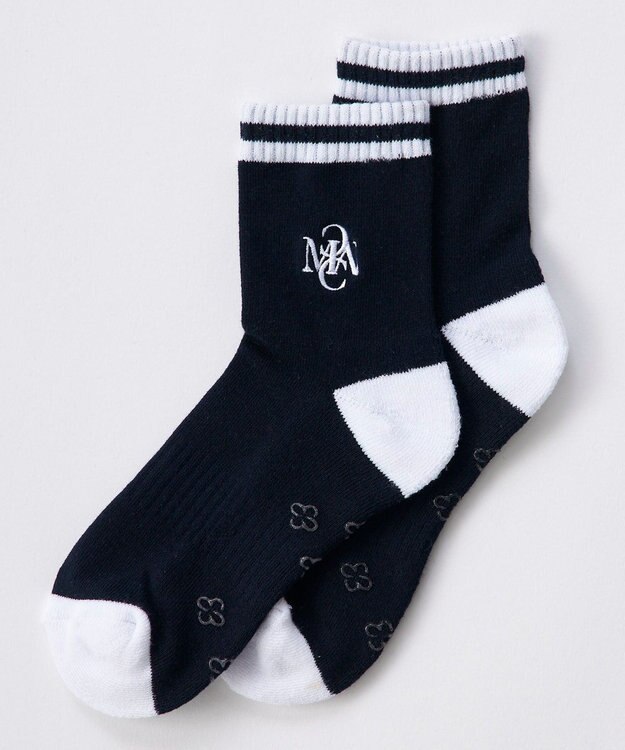 FILA GOLF／marie claire 【marie claire SPORT】抗菌防臭機能付きアンクルソックス ネイビー