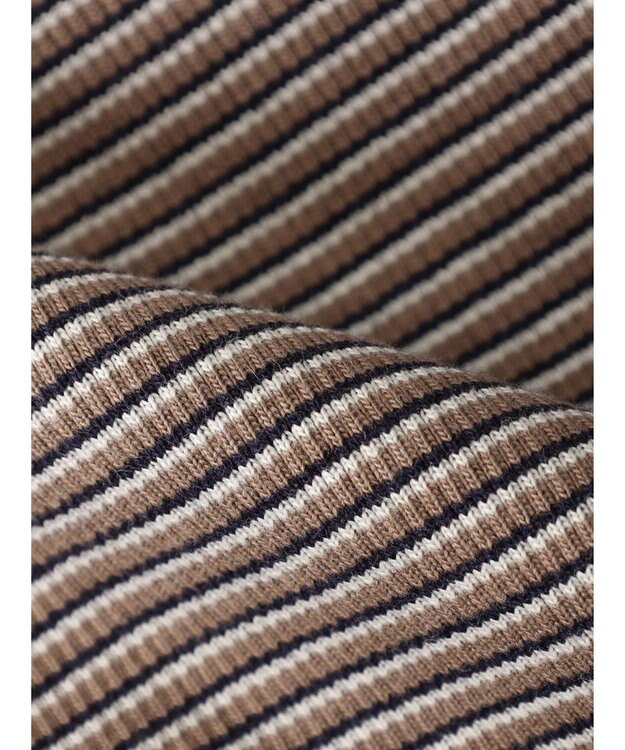 AMERICAN HOLIC ミジンボーダーノースリーブカットプルオーバー Navy