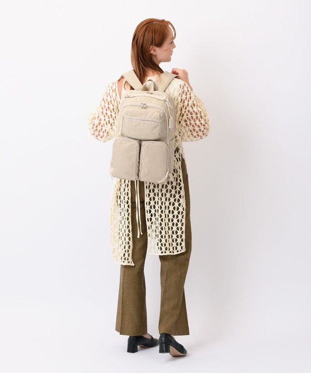 ACE BAGS & LUGGAGE W&.Day/Night ミュッケ オーガナイズドリュック A4サイズ 14.0インチPC収納 大容量 15576 ダブルアンドデイナイト ライトベージュ