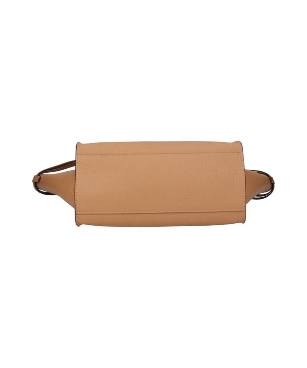 INTER-CHAUSSURES 【LORISTELLA】ソフトカーブ ハンドバッグミディアム キャメル