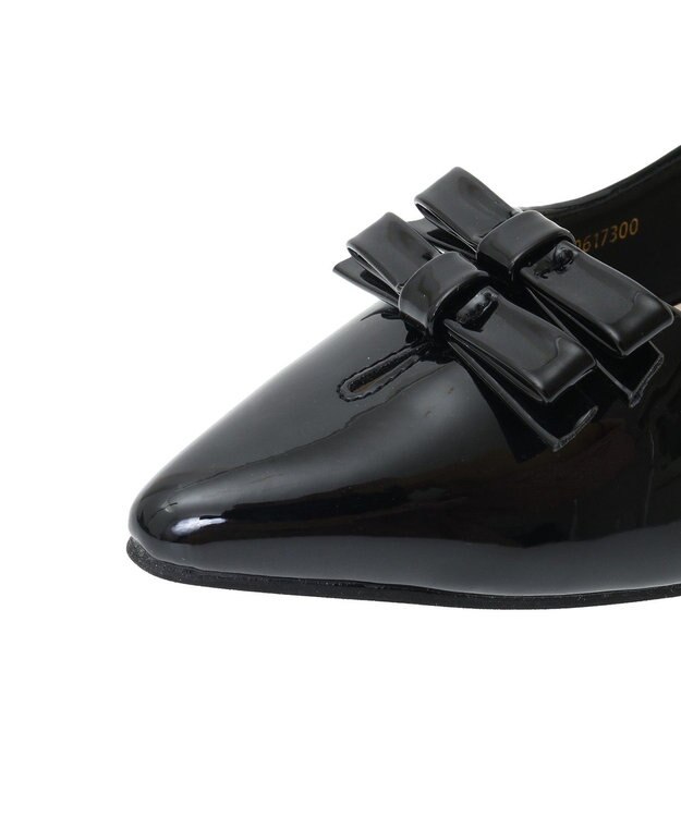 AMERICAN HOLIC ダブルリボンミュールサンダル Black