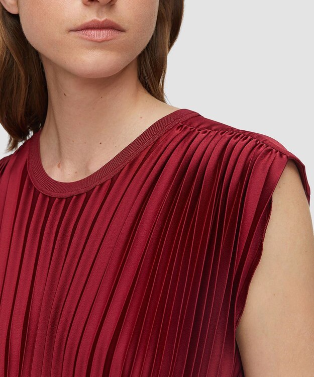 JOSEPH ニットウィーブプリッセ　ドレス Ruby