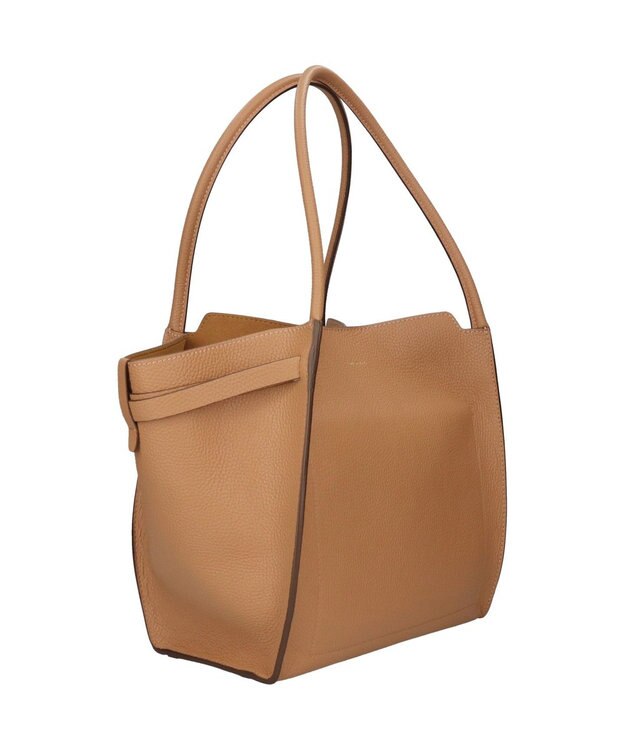 INTER-CHAUSSURES 【LORISTELLA】ソフトカーブ ハンドバッグミディアム キャメル