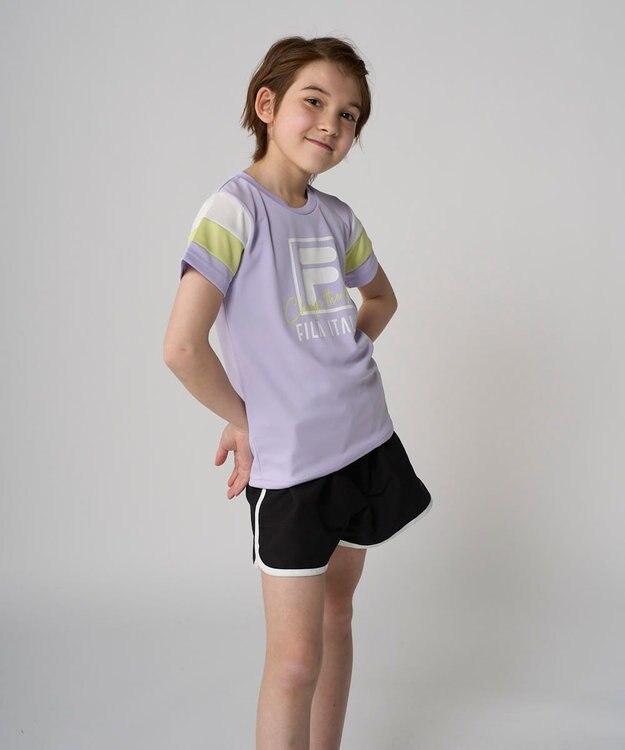 OP／FILA 【FILA】パステルカラーTシャツ ラベンダー