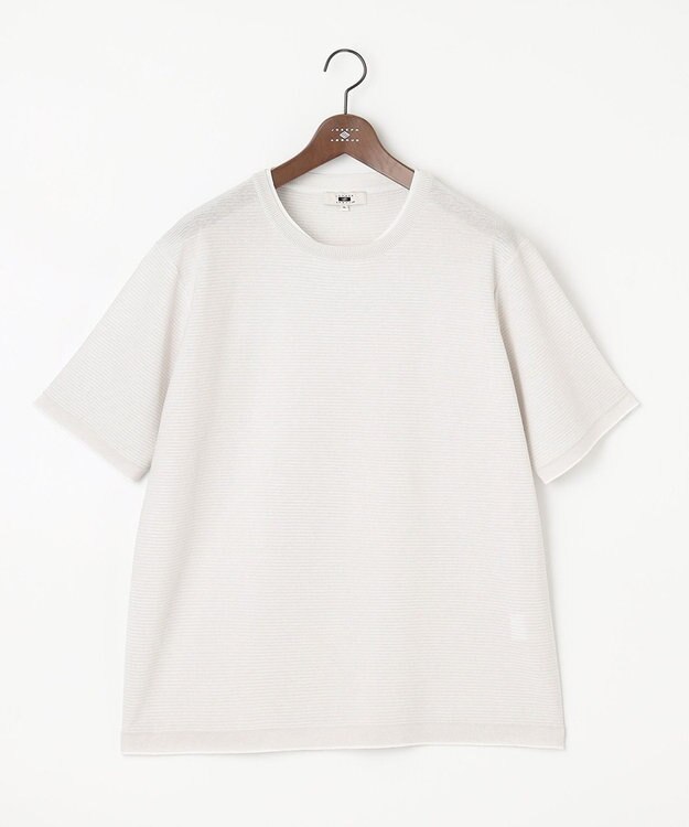 JOSEPH ABBOUD 【キングサイズ・軽い/洗える】クールスキンニット Ｔシャツ ライトグレー系
