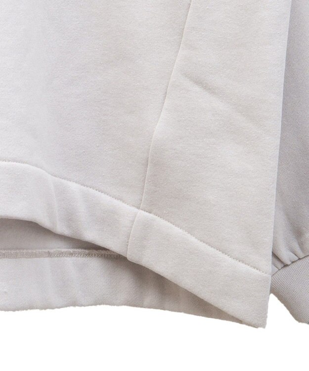 Green Parks 配色リブニットドッキング裏起毛プルオーバ Light Gray