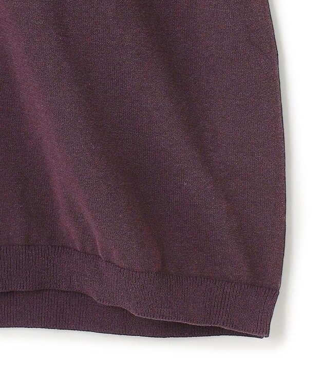 UNFILO MENS FINE MOVE ニットポロ [24年春夏商品] ボルドー