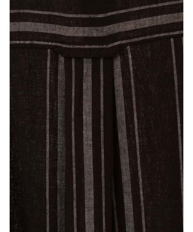 CRAFT STANDARD BOUTIQUE リネンレーヨンストライプワンピース Stripe Brown