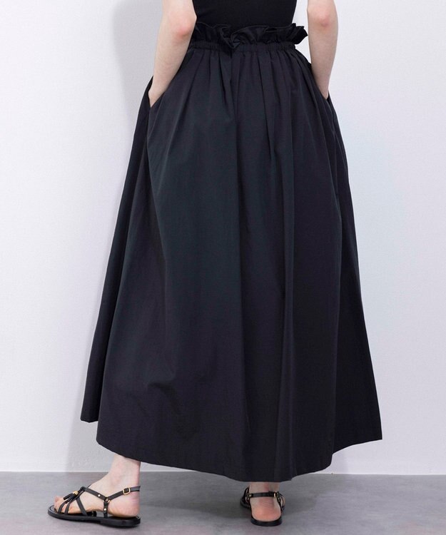 NAVE 【Nave・洗える】ドライタッサー スカート ブラック系