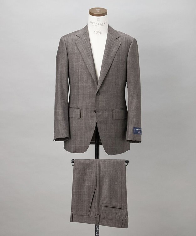 GOTAIRIKU 【ZEGNA/ゼニア】エレクタ スーツ(ブラウンチェック) ベージュ×チェック