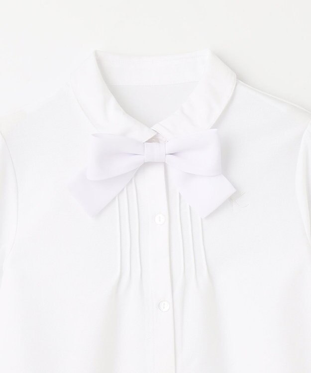 組曲 KIDS 【150-170㎝】リボンタイ2WAY ブラウス オフホワイト系