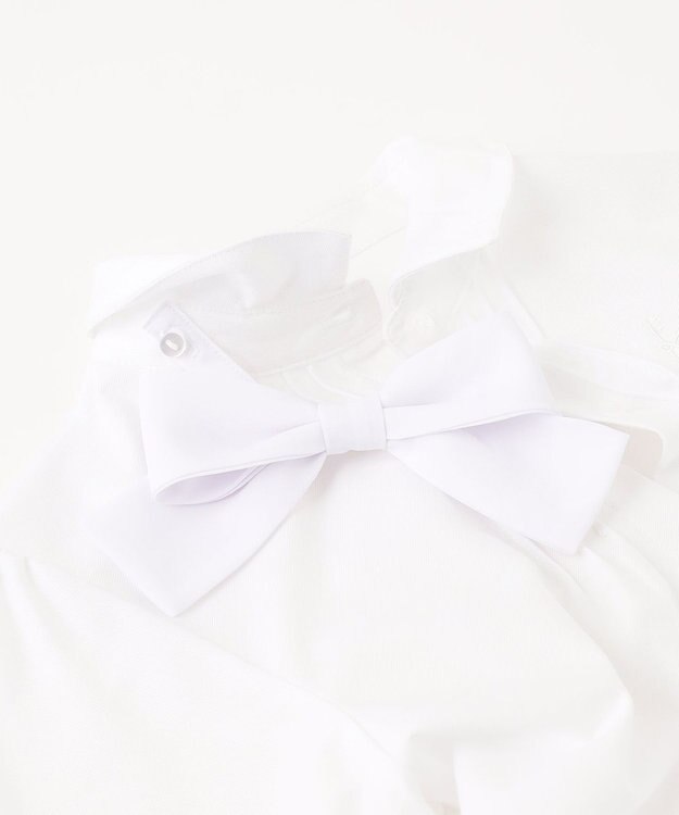 組曲 KIDS 【150-170㎝】リボンタイ2WAY ブラウス オフホワイト系