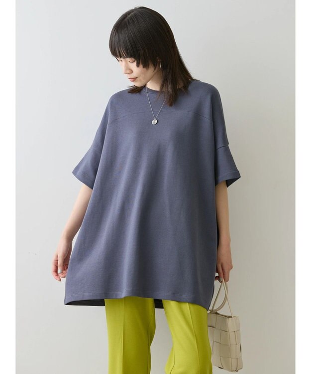 AMERICAN HOLIC ミニ裏毛ポンチョチュニック1 Charcoal Gray