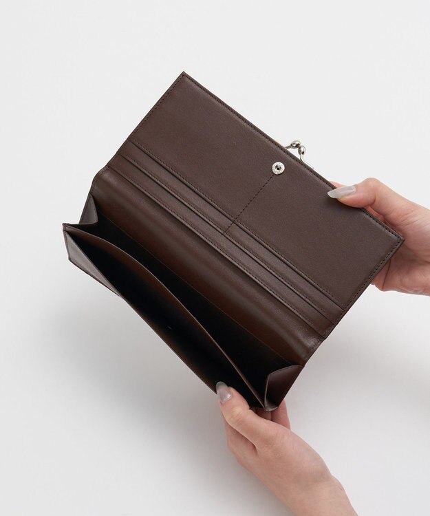 russet がま口長財布(SO-445) D.Brown