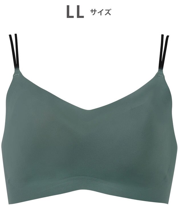 WACOAL ノンワイヤーブラ 【GOCOCi ゴコチ】 ラクなのにしっかりフィット 立体的なバストシルエット レディース ハーフトップ ブラトップ CGG233 /ワコール グリーン