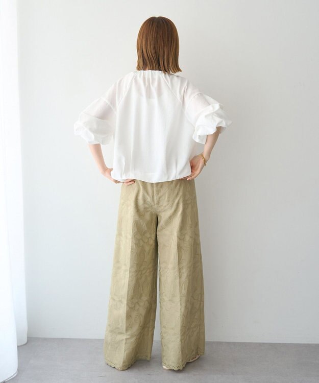 YECCA VECCA ホイップスリーブZIPジャケット Off White