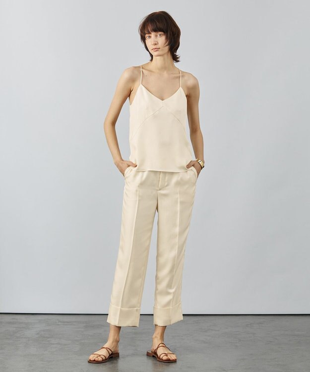 BEIGE， CARO / クロップドパンツ Ecru