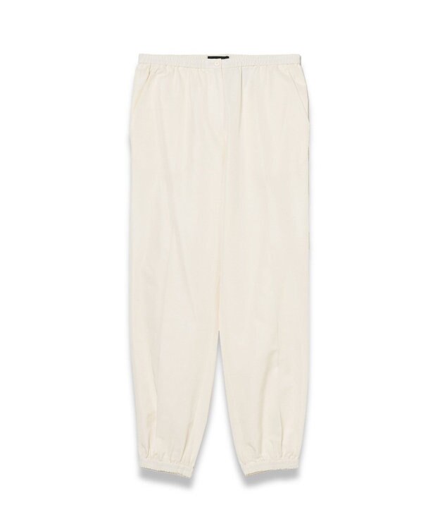 JOSEPH ソフトコットンシルク　クロップドトラウザーズ Ivory