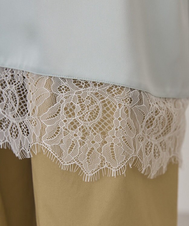 AMERICAN HOLIC レースサテンキャミワンピース Mint