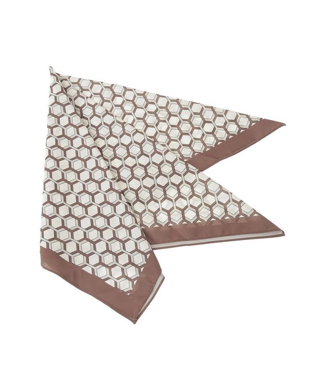 AMERICAN HOLIC 亀甲柄スカーフ Brown