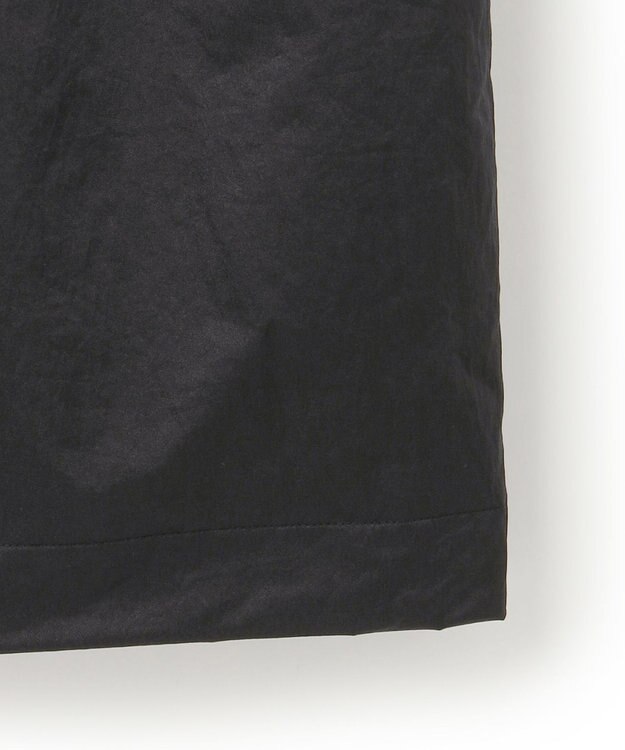 ICB L メタリックナイロンサテン コクーンスカート ブラック系