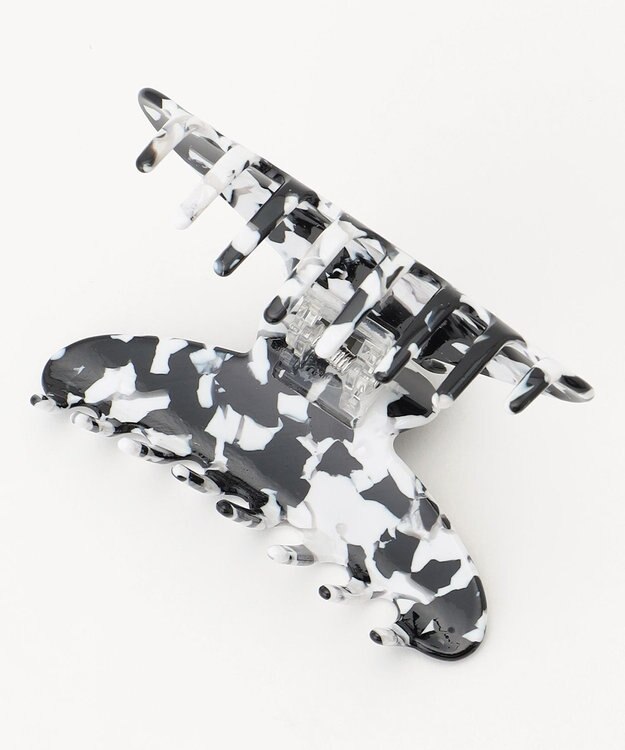 ICB 【ICBメタルロゴ付き】ヘアクリップ モノトーンマーブル系