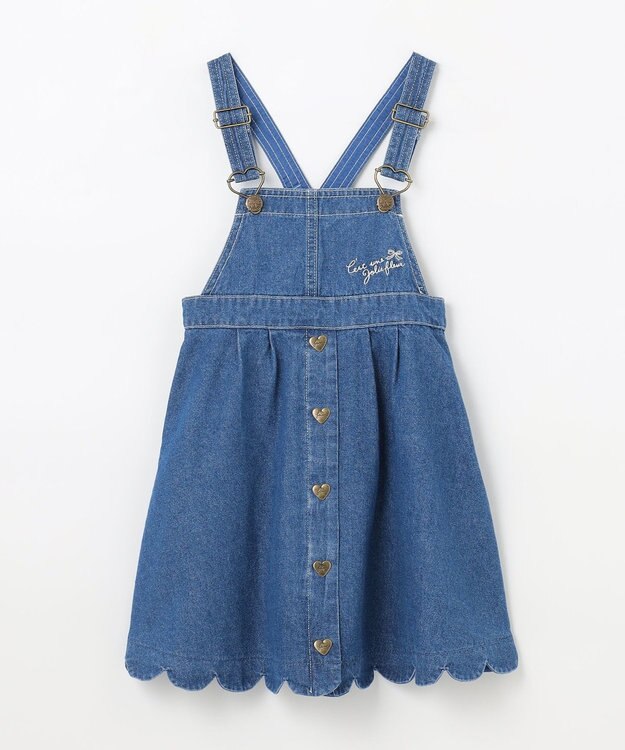 ANY KIDS デニムジャンパースカート ブルー