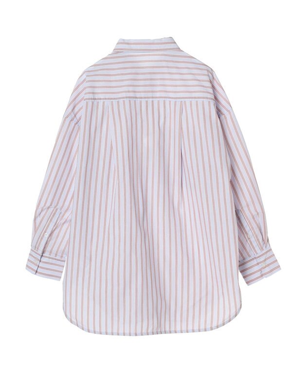 Green Parks イージーケア　ドビーストライプシャツ Sax