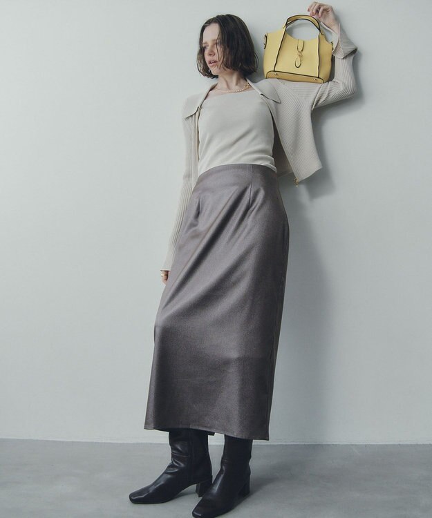 YECCA VECCA 【2点SET】キャミセット襟付きZIPカーディガン Ivory