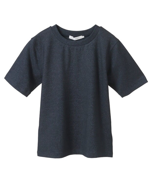 AMERICAN HOLIC ラメリブＴシャツ Navy