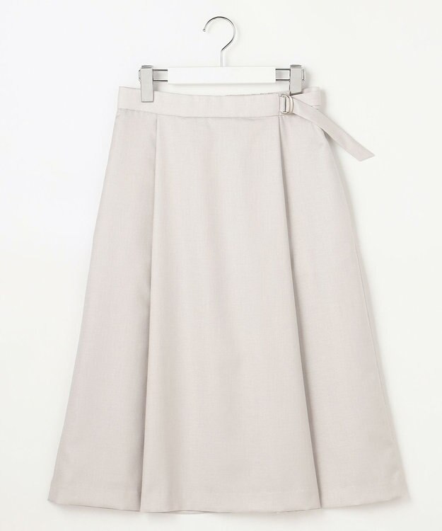 J.PRESS LADIES S OXIJEWEL ストレッチ スカート ライトグレー系