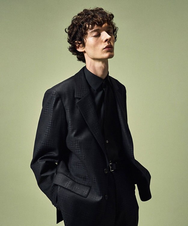 JOSEPH HOMME グレンチェックジャガード　ジャケット グレー系3