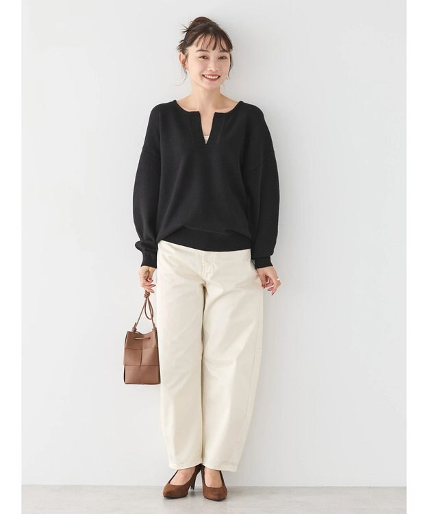 AMERICAN HOLIC バイパチスキッパーニットプルオーバー Black