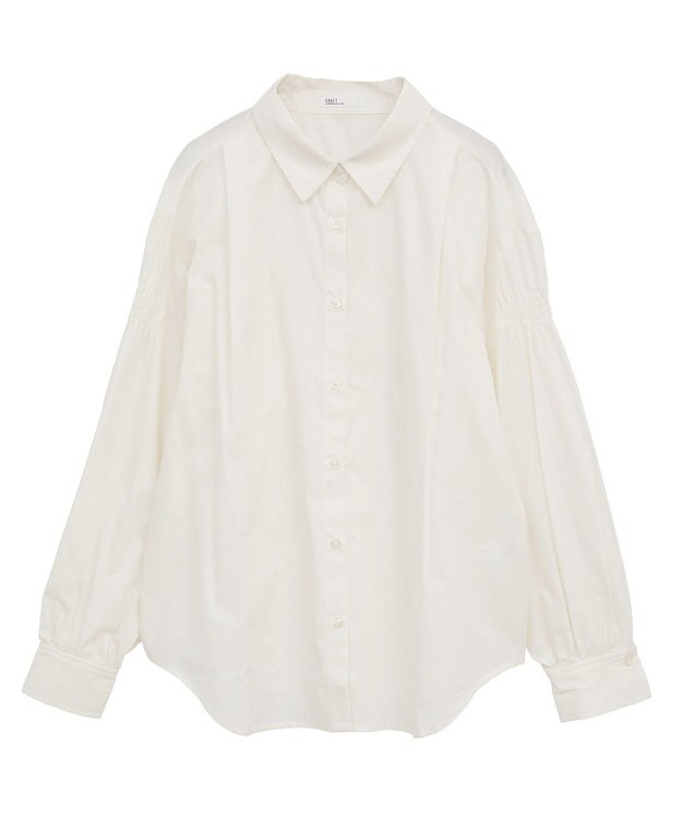 CRAFT STANDARD BOUTIQUE バックデザインレギュラーカラーシャツ Off White