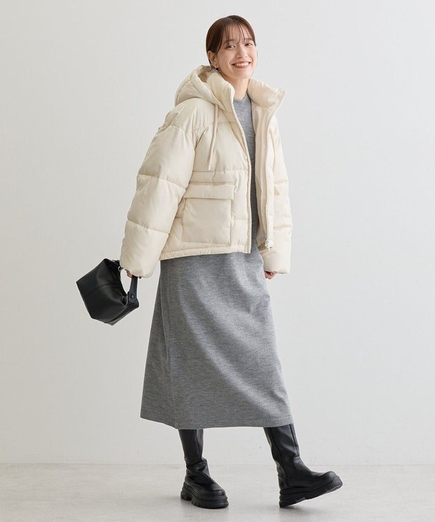 Green Parks 撥水加工ライトファイバーブルゾン Ecru