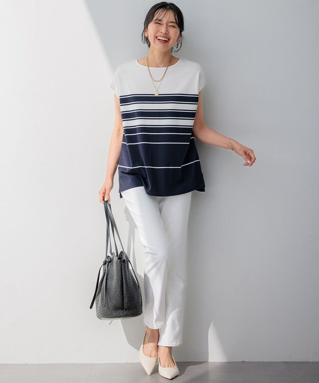 23区 【CLASSY.6月号掲載】23区DENIM ボーイフィット パンツ ホワイト系