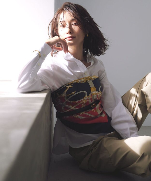 23区 【CLASSY.5月号掲載/洗える】CANCLINI ベーシック シャツ ホワイト系