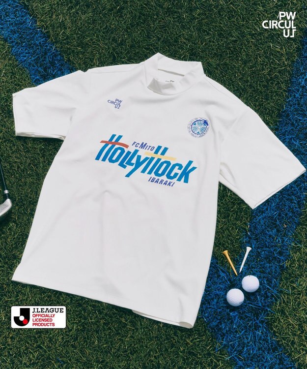 PW CIRCULUS 【UNISEX】J.LEAGUE モックネック J1所属の20クラブコラボ ゴルフ 水戸ホーリーホック