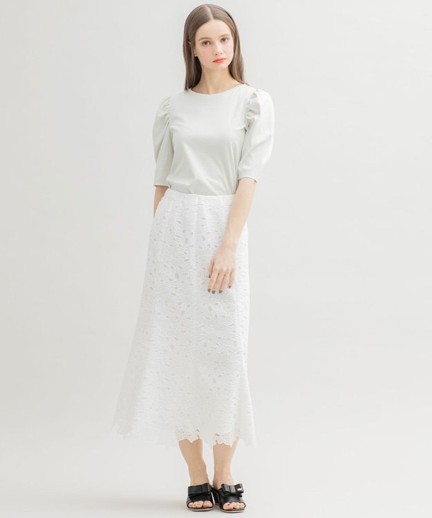 TOCCA 【洗える！】SOLEIL ボリューム袖トップス グリーン系