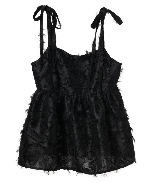 Green Parks ・ＥＬＥＮＣＡＲＥ　ＤＵＥ　ジャカードキャミ Black