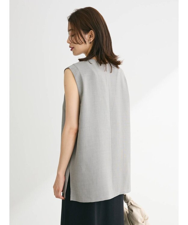 Green Parks ＳＥＴ２点ベスト＋マルチストラップワンピース Gray