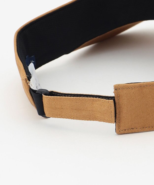 23区GOLF 【UNISEX】23区GOLF ロゴ バイザー サイズ調整可能 春夏のラウンドに◎ ベージュ系