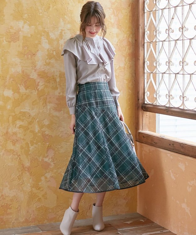 【新品】&エルシー　チェックスカート LBC（エルビーシー） スカート チェックIラインスカート : ZOZOTOWN