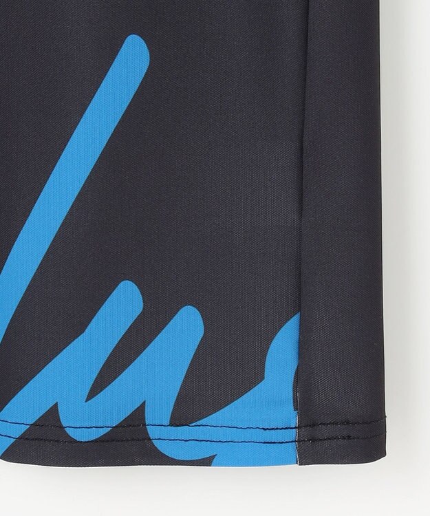 PW CIRCULUS 【吸水速乾 / 伸縮性抜群】【MEN】筆記体ロゴ COOLベンチレーションモック T ブラック系